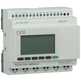 Контроллер программируемый логический (микро ПЛК) PLR-M. CPU DI12/DO06 220В AC ONI PLR-M-CPU-18R00AA