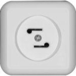 Розетка радиотрансляционная ОП Прима 30В 50-10000Гц бел. (опт. упак) SchE RPVA-B