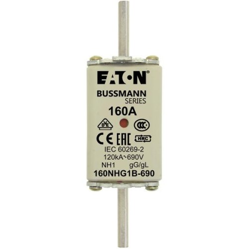 Предохранитель NH 160A 690В gG 1 двойн. индикация EATON 160NHG1B-690