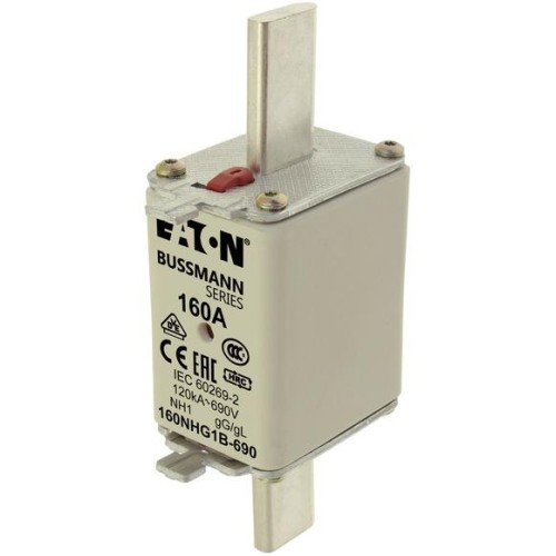 Предохранитель NH 160A 690В gG 1 двойн. индикация EATON 160NHG1B-690