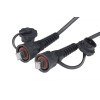 Патч-корд промышленный кат.5E F/UTP экранир. IP67 PC-IE-LPM-STP-RJ45-RJ45-C5e-2M-BK с защ. крышками