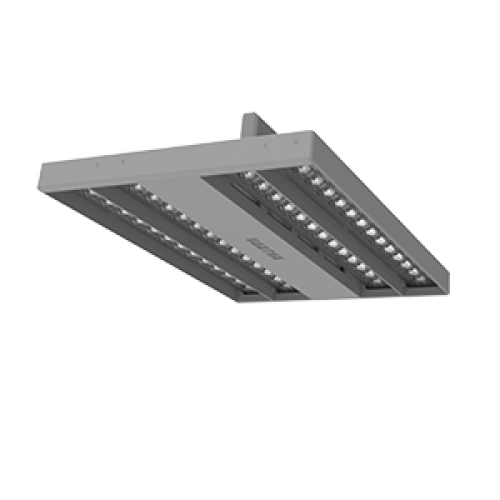 Светильник светодиодный TT-Crisp Double 295х200х90 64Вт 3000К RAL7045 сер. муар диммер DALI VARTON V