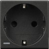 Розетка 1-м СП 2мод. Axolute 16А IP20 2P+E с центр. и боков. заземл. Schuko защ. шторки немецк. стан
