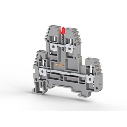Клеммник 2-х ярусный 4кв.мм с индикацией 48 VAC сер. PIK4 NLD 48VAC Klemsan 319419