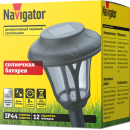 Светильник декоративный садовый NSL-13 на солнечн. батарее Navigator 93220