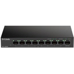 Коммутатор неуправляемый DES-1009MP/A1A 8х100Мбит 1G 8PoE+ 117Вт D-Link 1805125