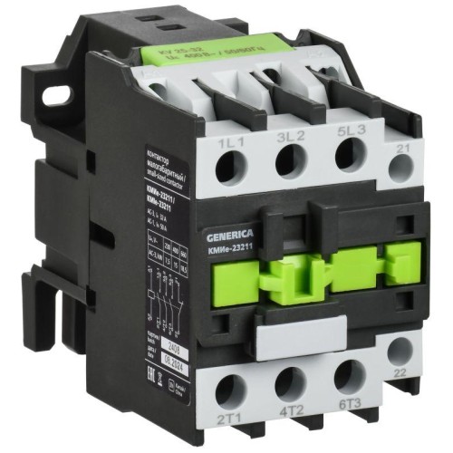 Контактор КМИе-23211 32А 400В/АС3 1НЗ GENERICA KKME21-032-400-01