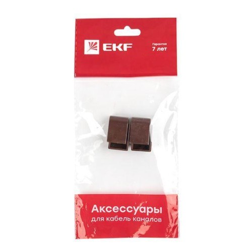 Заглушка 15х10 под темн. дерево Plast PROxima (уп.4шт) EKF ecd-15-10x4