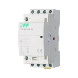 Контактор модульный ST25-40-24 AC/DC кат. 24В AC/DC 4НО 4Вт 3мод. монтаж на DIN-рейку F&F EA13.001.0