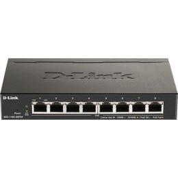 Коммутатор настраиваемый DGS-1100-08PLV2/A1A 8G 4PoE+ 80Вт D-Link 1821827