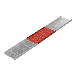 Лоток листовой перфорированный 600х80 L3000 1.2мм "Стандарт ПЛЮС" LPEplus80-600-1.2-3000 INOX304 КМ