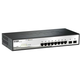 Коммутатор настраиваемый DGS-1210-10/F1A 8G 2SFP D-Link 1338524