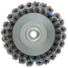 Корщетка тип "чашка" гайка М14 стальная витая проволока 125мм MOS 38954М