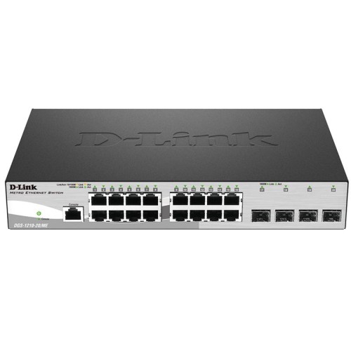 Коммутатор управляемый DGS-1210-20/ME/A1A 16G 4SFP D-Link 1359421