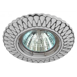 ЭРА ST4 CH/WH Белый/хром Светильник штампованный MR16,12V/220V, 50W