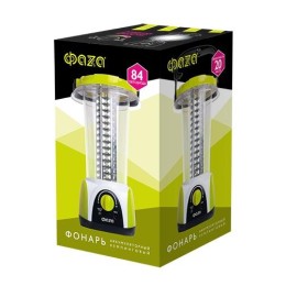 Фонарь аккумуляторный кемпинговый AccuF5-L84-gn 84SMD 0.5Вт 20-450лм аккум. 4В 1.6А.ч IP20 диммер ру