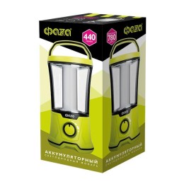 Фонарь аккумуляторный кемпинговый AccuF5-L20W-gn 40SMD 0.5Вт 440лм 2 режима: 100проц. 2ч/10проц. 13ч