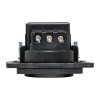 Розетка 1-м СП Стокгольм 16А USB 2A с заземл. защ. шторки винтов. клеммы механизм черн. EKF EZR16-2U