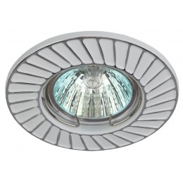 ЭРА ST6 CH/WH Белый/хром Светильник штампованный MR16,12V/220V, 50W