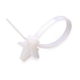Хомут кабельный КСДп 4.8х190 с дюбель-пистоном бел. (уп.100шт) Fortisflex 64773