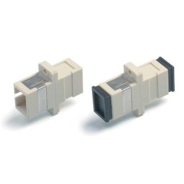 Адаптер проходной оптический FA-P11Z-SC/SC-N/BK-BG SC/PC-SC/PC MM simplex корпус пласт. беж.; черн.