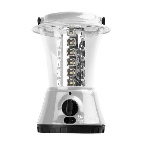 Фонарь аккумуляторный кемпинговый AccuF5-L36-gy 36LED аккум. 4В 1.6А.ч 10проц. 16ч/100проц. 2ч индик