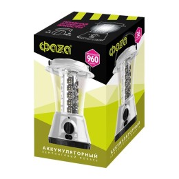 Фонарь аккумуляторный кемпинговый AccuF5-L36-gy 36LED аккум. 4В 1.6А.ч 10проц. 16ч/100проц. 2ч индик