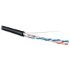 Кабель витая пара U/UTP кат.5 2 пары 24 AWG ОЖ solid внешн. PE UUTP2-C5-S24-OUT-PE-BK-500 черн. (уп.