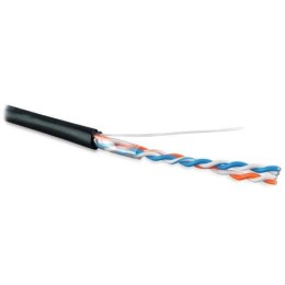 Кабель витая пара U/UTP кат.5 2 пары 24 AWG ОЖ solid внешн. PE UUTP2-C5-S24-OUT-PE-BK-500 черн. (уп.