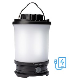 Фонарь аккумуляторный кемпинговый LED 10Вт съемн. аккум. Li-ion18650 2х2.2А.ч Power-bank USB-шнур КО