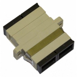 Адаптер проходной оптический FA-P11Z-DSC/DSC-N/BK-BG SC/PC-SC/PC MM duplex корпус пласт. беж.; черн.