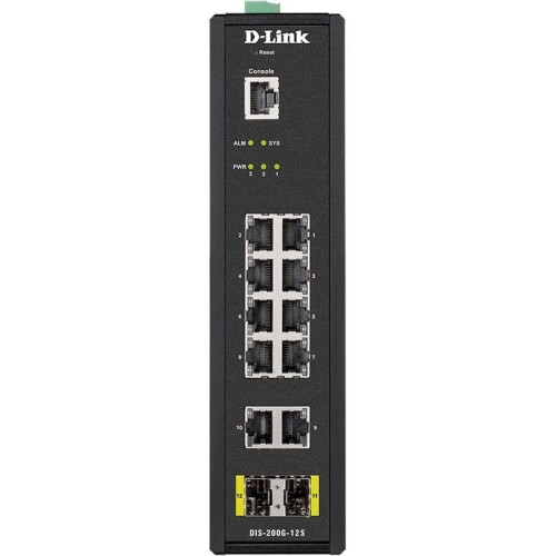 Коммутатор управляемый DIS-200G-12S/A1A 10G 2SFP D-Link 1606844