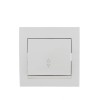 Переключатель проходной 1-кл. СП Deriy 10А бел. LEZARD 702-0202-105
