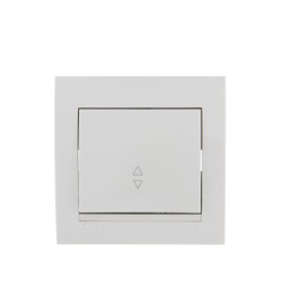 Переключатель проходной 1-кл. СП Deriy 10А бел. LEZARD 702-0202-105