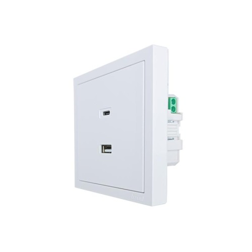 Розетка Type-C+ USB разъем СП ZIMA IP20 бел. LEZARD 704-0288-192TC