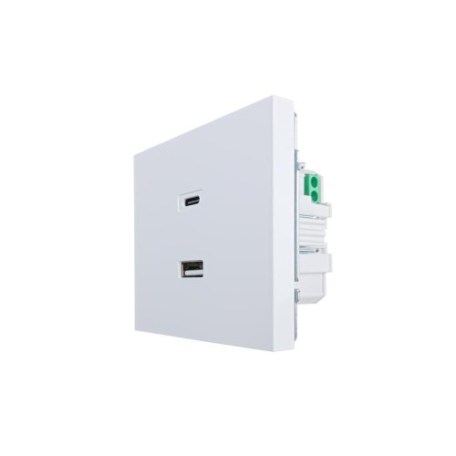 Розетка Type-C+ USB разъем СП ZIMA IP20 бел. LEZARD 704-0288-192TC