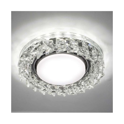 Светильник Bohemia LED 53 1 70 декор. из огран. стекла со светодиод. подсветкой GX53 прозр. ИТАЛМАК