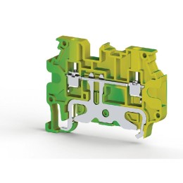 Клеммник на DIN-рейку 2.5кв.мм с двумя перем. (земля) AVK 2.5RT Klemsan 334280