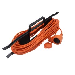 Удлинитель-шнур на рамке 1х20м без заземл. 6А IP44 2х0.75 с защ. крышкой TOKOV ELECTRIC TKE-SR20-075