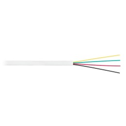 Кабель телефонный плоский 4 многож. проводника BC (чистая медь) 26AWG (7х0.16мм) внутренний PVC 100м