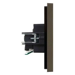 Розетка СП FORTE&PIANO FP313 16А с заземл. защ. шторки безвинт. крепл. сер. IEK FP-R14-16-1-K03