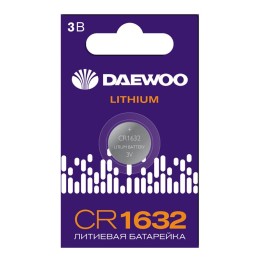 Элемент питания литиевый CR1632 3В BL-1 (блист.1шт) DAEWOO 5058040