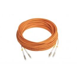 Патч-корд FC-D2-50-LC/PR-LC/PR-H-20M-LSZH-OR волоконно-оптический (шнур) MM50/125 LC-LC 2мм duplex L