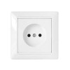 Розетка 1-м СП 16А IP20 с заземл. бел. Bylectrica РС16-305