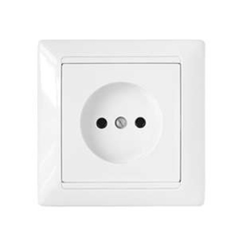 Розетка 1-м СП 16А IP20 с заземл. бел. Bylectrica РС16-305