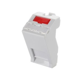 Адаптер 45х22.5мм для 1 модуля Keystone наклонный бел. Eurolan 16B-45-05WT