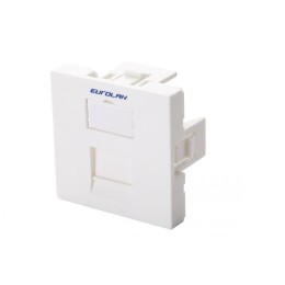 Адаптер 45х45мм для 1 модуля Keystone бел. Eurolan 16B-45-01WT