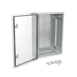 Корпус пластиковый с монтажной панелью ЩМП IP65 прозр. дверь 600х400х200 Промрукав PR08.26495