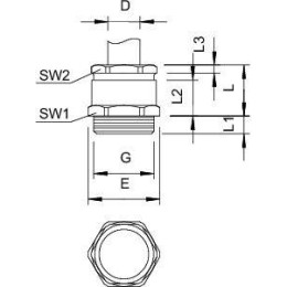 Ввод кабельный 163 MS PG29 латунь OBO 2082292