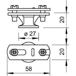 Держатель полосы с фланцем 113 BZ-FL OBO 5230446